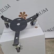 Suport ghiveci reglabil cu roți 30/42 cm