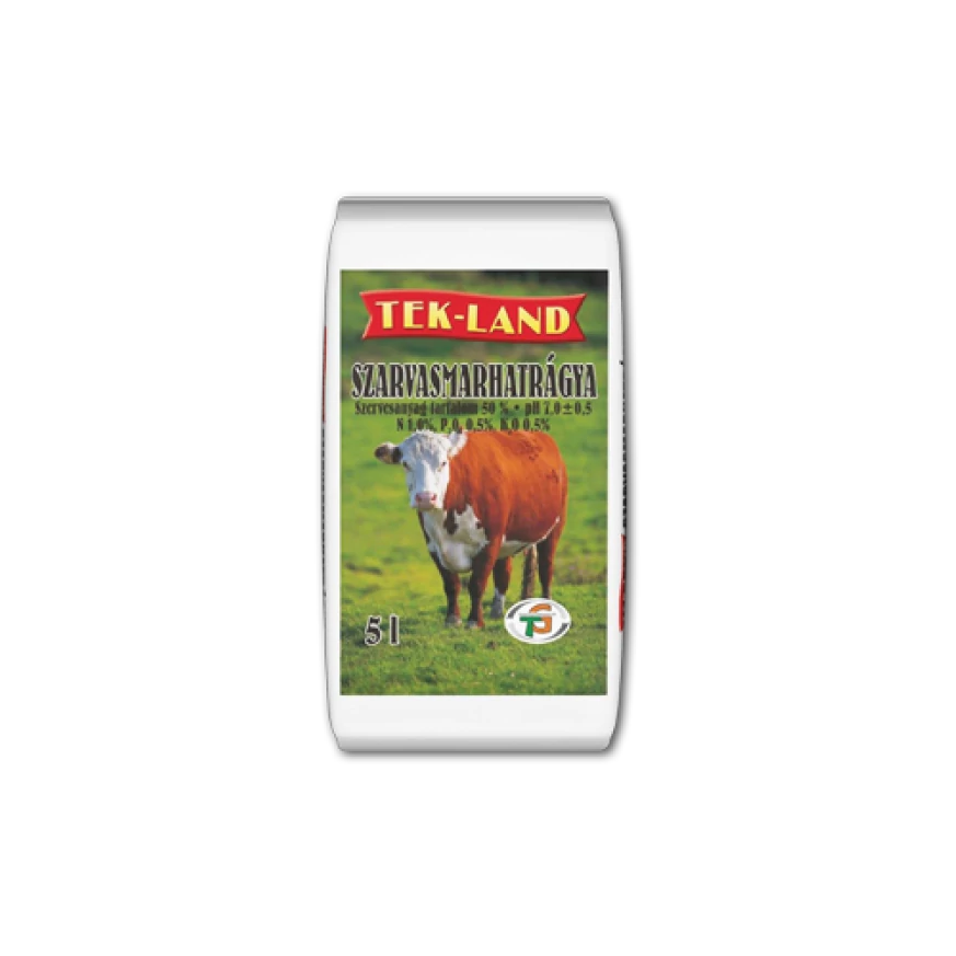 Gunoi de grajd de bovine într-un ambalaj de 5 litri. 