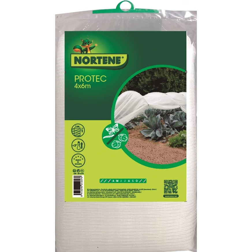 PROTEC - Plasă de protecție țesută împotriva insectelor 4 x 6 m, alb
