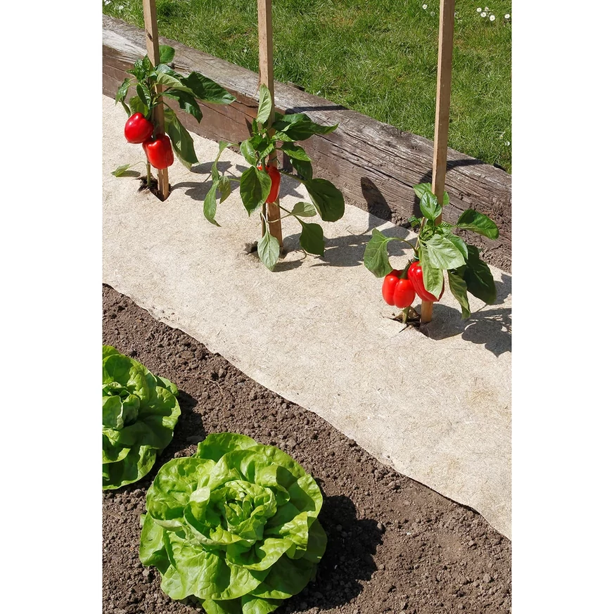 NORTENE FLAXHEMP 500 g/m² Pâslă de mulcire 100% biodegradabilă 75x500 cm