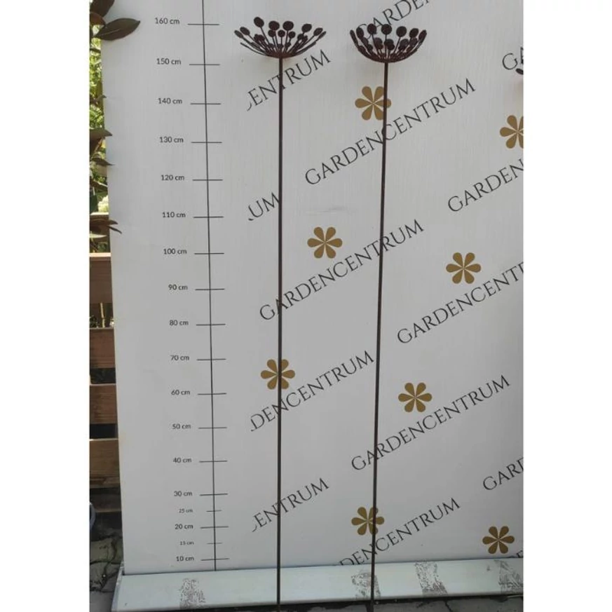 Dimesiunea decorațiunii din metal în formă de siluetă de mărar. 