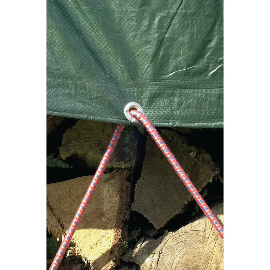 PROTEX WOOD - Prelată impermeabilă verde, 1,5 x 6 m
