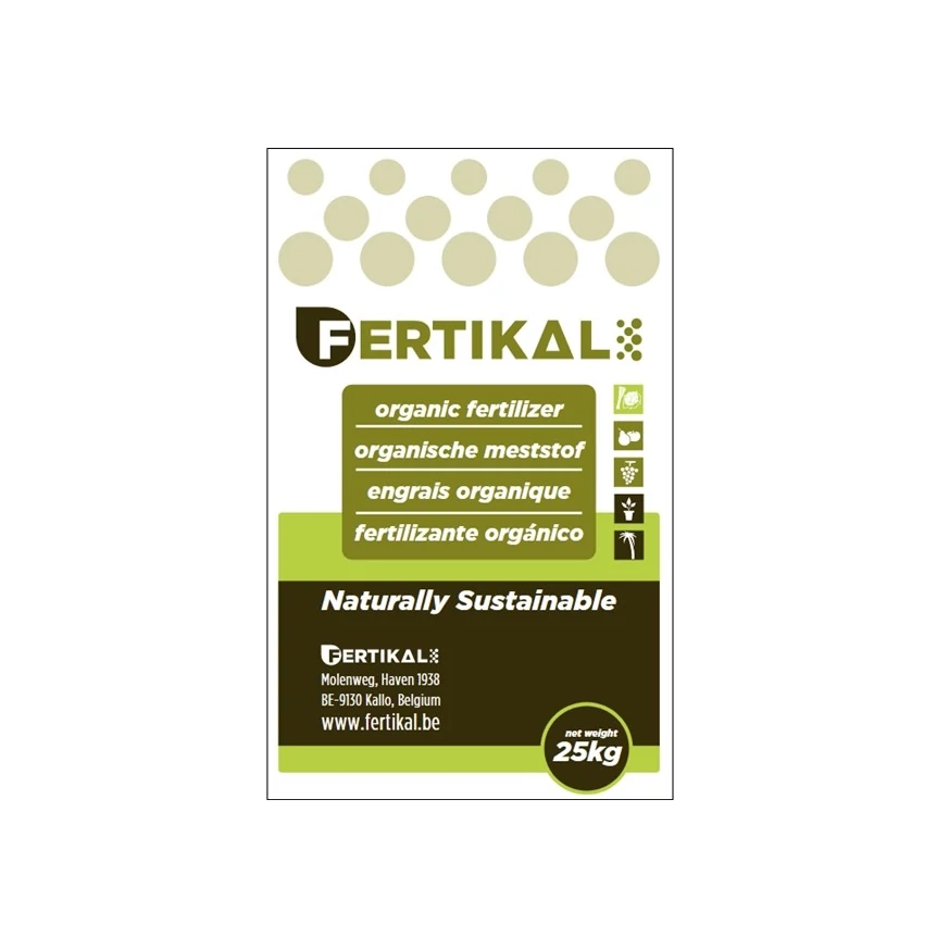 Ambalajul îngrășământului organic Fertikal. 